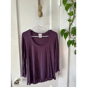 George Stretch Women’s size Large purple blouse